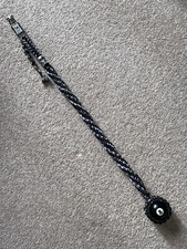 The 8 Ball Paracord Get Back Whip * Motorcycle Biker 29” * Harley Bobber Cruiser