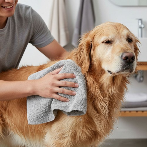 Dog towel super - dog,