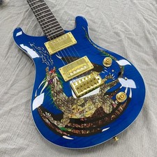Custom Blue Dragon Pattern PRS