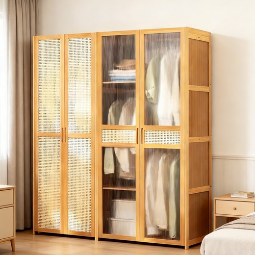 Doors wardrobe bamboo - 2-4,