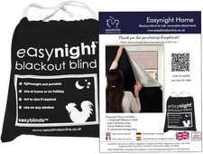Easynight Blackout Blind, 100% Light Blocking Fabric, Large, 200W x 145H cm 