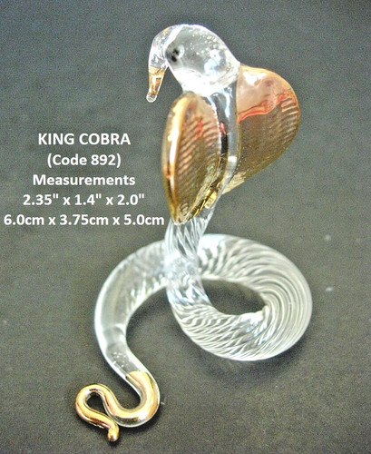 Art glass snake - art,