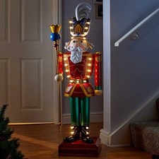 Christmas Large Nutcracker Decoration Xmas Pre-Lit LED Festive Ornament 120cm