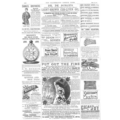 Victorian adverts fire - victorian,