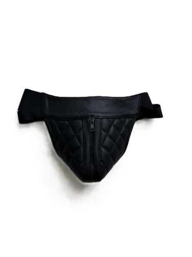 Mens leather jockstrap padded - jockstrap,