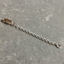 925 Sterling Silver Extender Extension Chain 2" Lobster Clasp Necklace Bracelet
