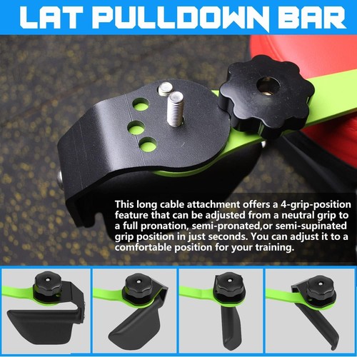 Adjustable lat pull down bar - adjustable,
