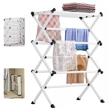 Heavy Duty Airer Clothes Drying Rack Clothes Horse Indoor Outdoor Laundry Rack