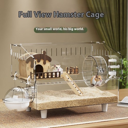 Large acrylic clear - clear, hamster