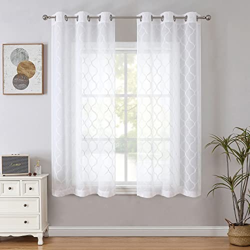 White sheer curtains inch - sheer, 54