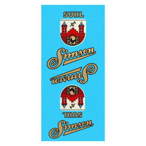 Set water decals simson - set, sr1