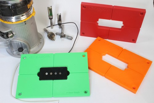 Bass pickup routing template - template,