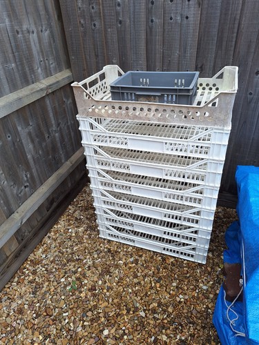 Large plastic storage crates - storage,