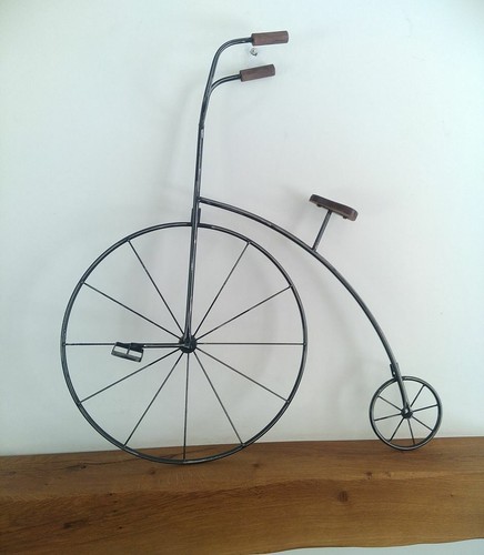 Penny farthing bicycle - bicycle, wall