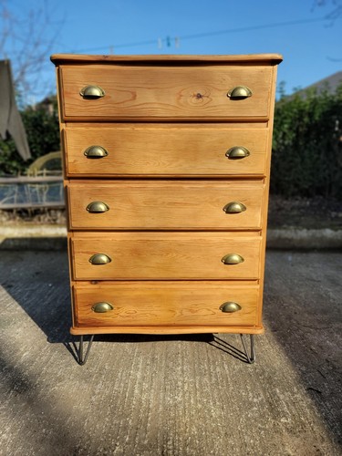 Pine chest drawers 5 - pine, of