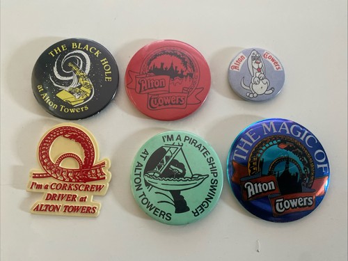 Vintage alton towers badges - 6,