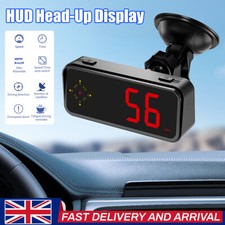 Mini LED Digital Speedometer GPS Car HUD Head Up Display MPH/KMH Universal 2024