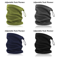 Unisex Mens Ladies Neck Warmers Winter Snood Tube Thermal Fleece Scarf Mask Face