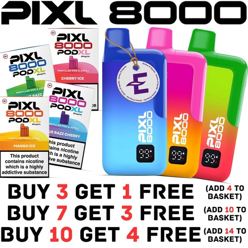 Pixl 8000 vape kit - 8000, big