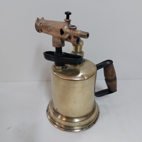 Vintage brass blow torch - brass,