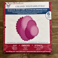 Spellbinders GRAND SCALLOPED OVALS Scallop Shapes Nestabilities Dies