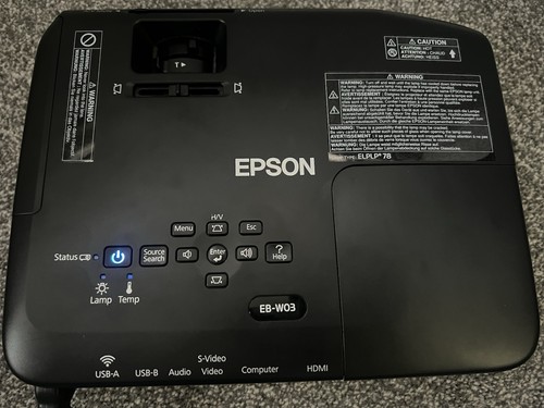 Epsom w03 projector w - epsom, c/w