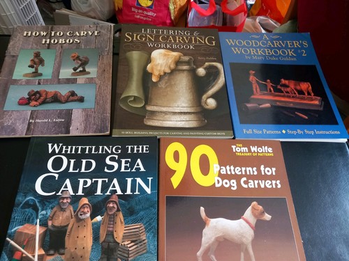 Wood carving books bundle - bundle, 5
