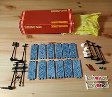 Model Railway Telegraph / Telephone Poles + rock fence OO Gauge Hornby Triang