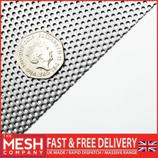 The Mesh Company Stainless Round 2mm Perforated Sheet | 3.5mm Pitch | 1mm Thick