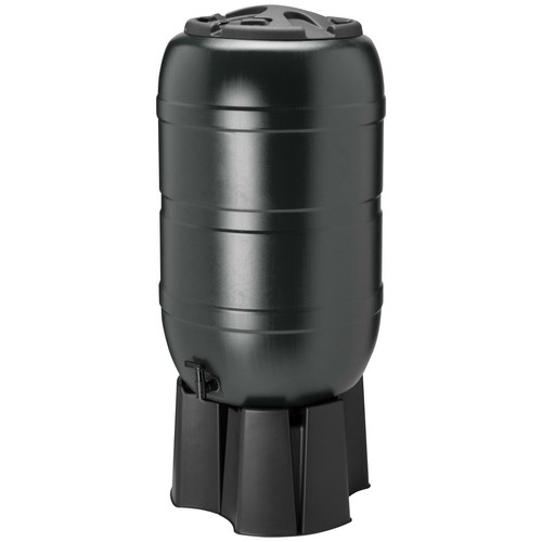 210l garden water butt with - water,