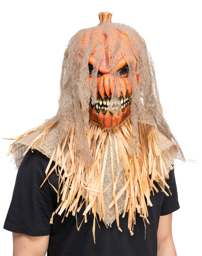 Pumpkin scarecrow mask - scarecrow,