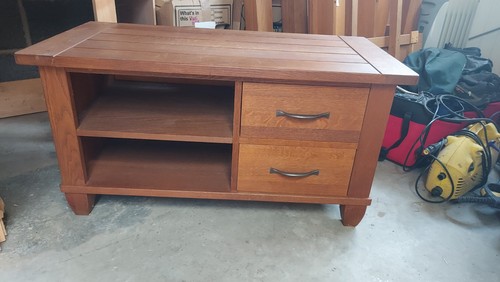 Oak unit used - oak, tv