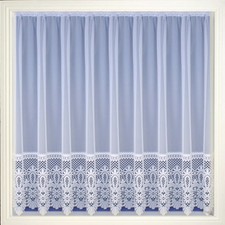 BRAZIL LACEY WHITE NET CURTAIN