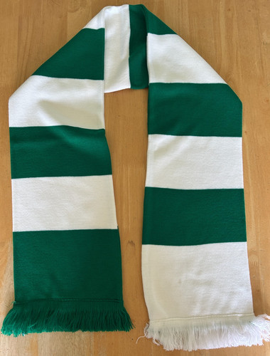 Green and white bar - green, scarf