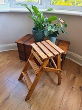 Vintage Stepladder Wooden 20th