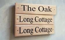 Personalised Wooden House Sign