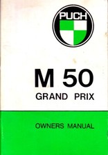 PUCH M50 GRAND PRIX ~ 1971 ~ Owners MANUAL ~ Handbook Maintenance Service