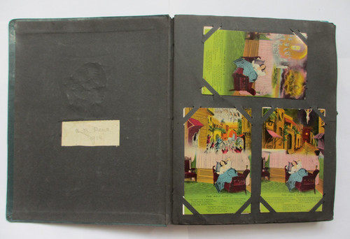 Vintage postcard album 1918 - postcard,