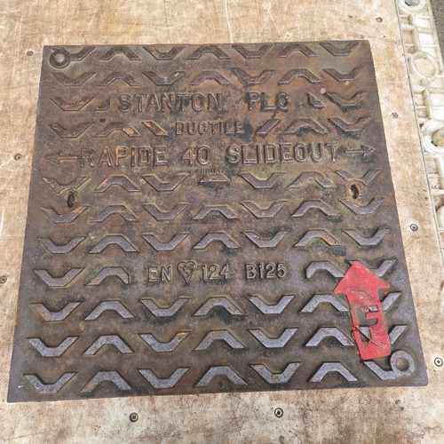 Cast iron manhole cover - iron,