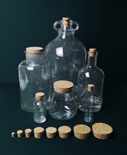 Tapered Cork Stoppers. Large, Lids, Bottle, Jar, Bung, Craft, Terrarium, Stopper