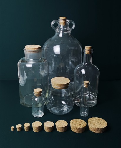 Tapered cork stoppers large - cork,