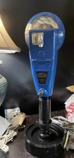 Vintage Blue Duncan 60 Parking Meter And Key, Working