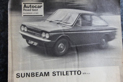 Original 1967 sunbeam stiletto - sunbeam,