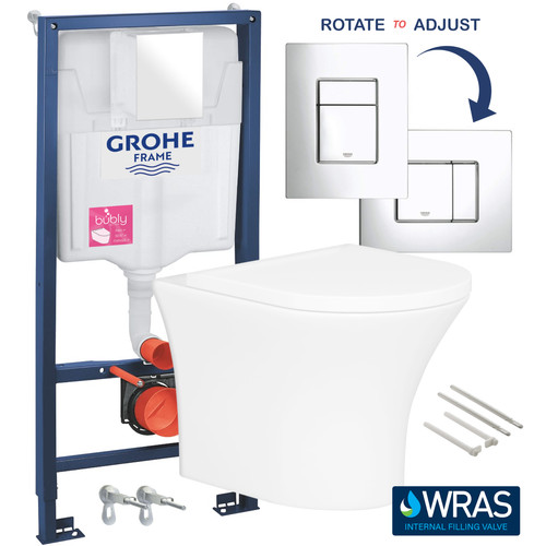 Rimless wall hung - wall, pan