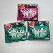 Maxell Mini Disc Recordable Md80 Green X3