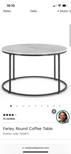 Marble coffee table used - marble,