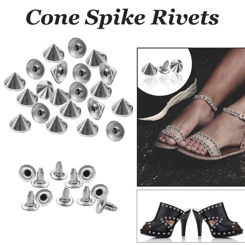 10mm cone punk rivets metal - 10mm,