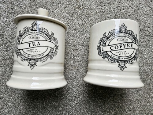 Tea and coffee canisters g - and,