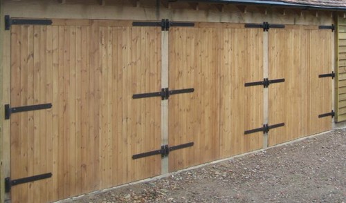 Garage doors wooden side hung - side,