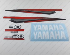 Yamaha 30 HP Two 2 Stroke Outboard Engine Decals Sticker Set reproduction 30HP